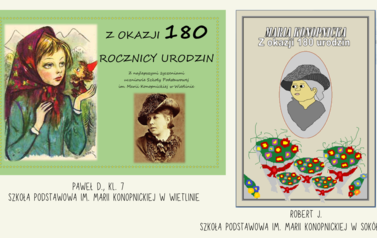 Kartka dla Marii Konopnickiej z okazji 180 rocznicy urodzin - podsumowanie wyzwania 1