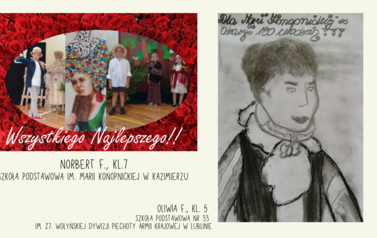Kartka dla Marii Konopnickiej z okazji 180 rocznicy urodzin - podsumowanie wyzwania 2