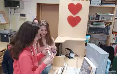 Jeszcze o walentynkach w bibliotece 8