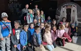 SPOTKANIE UCZNI&Oacute;W KL. 3PA Z MŁODYMI AKTORAM 4