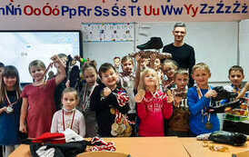 Wizyta pana Bartosza Konopko w klasie 1PA 14